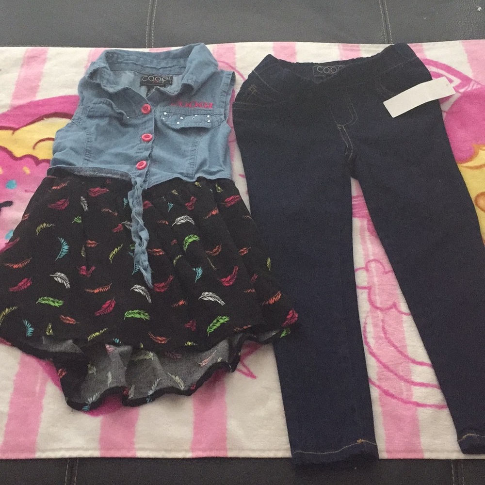 COOGI 3T BUNDLE: dress & new jeans